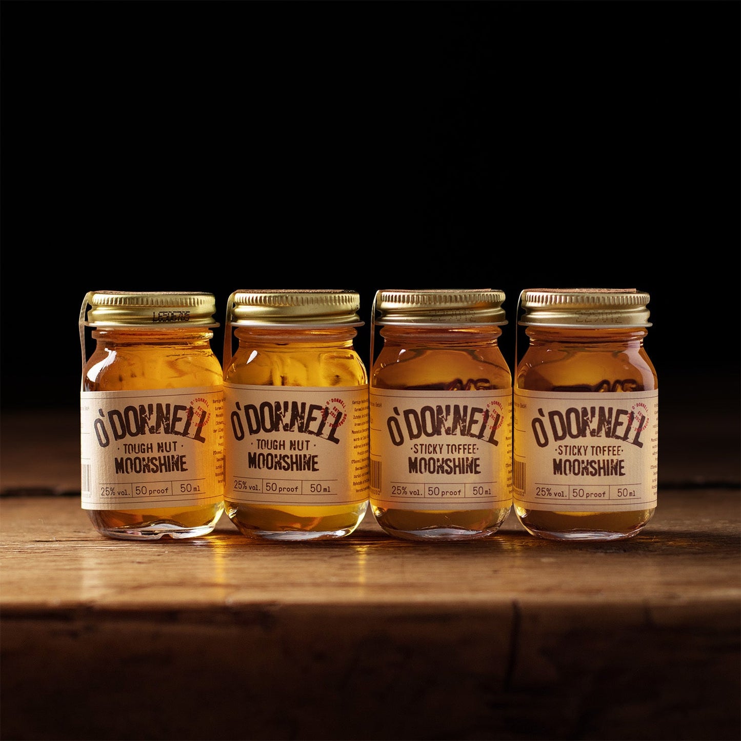 Set van Mini Moonshine Jars