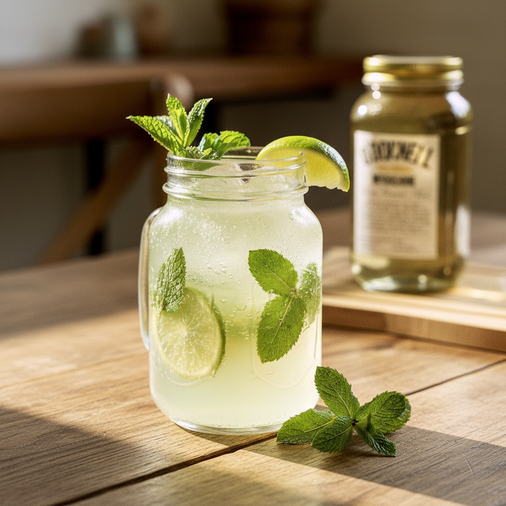 Het recept voor Sprizz om zelf te maken met O'Donnell Moonshine Elderflower
