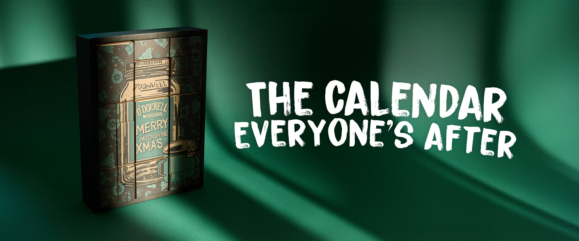 advent calendar on a greed background witht he text the calendar everyone is after