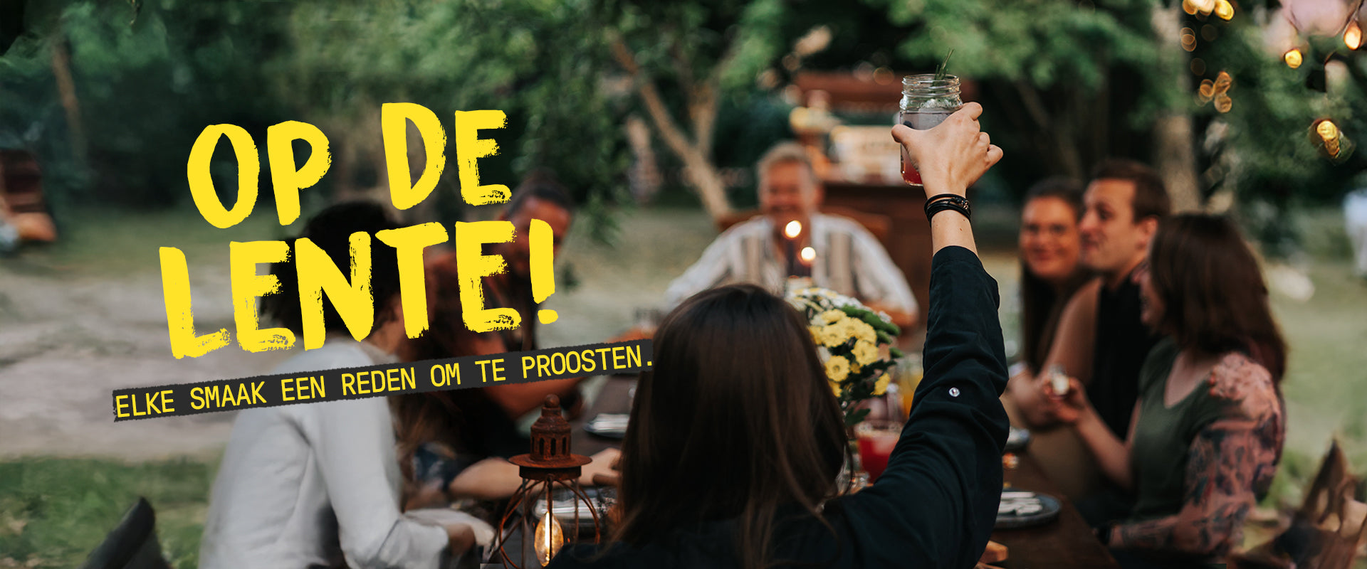 op de lente elke smaak een rede om te proosten