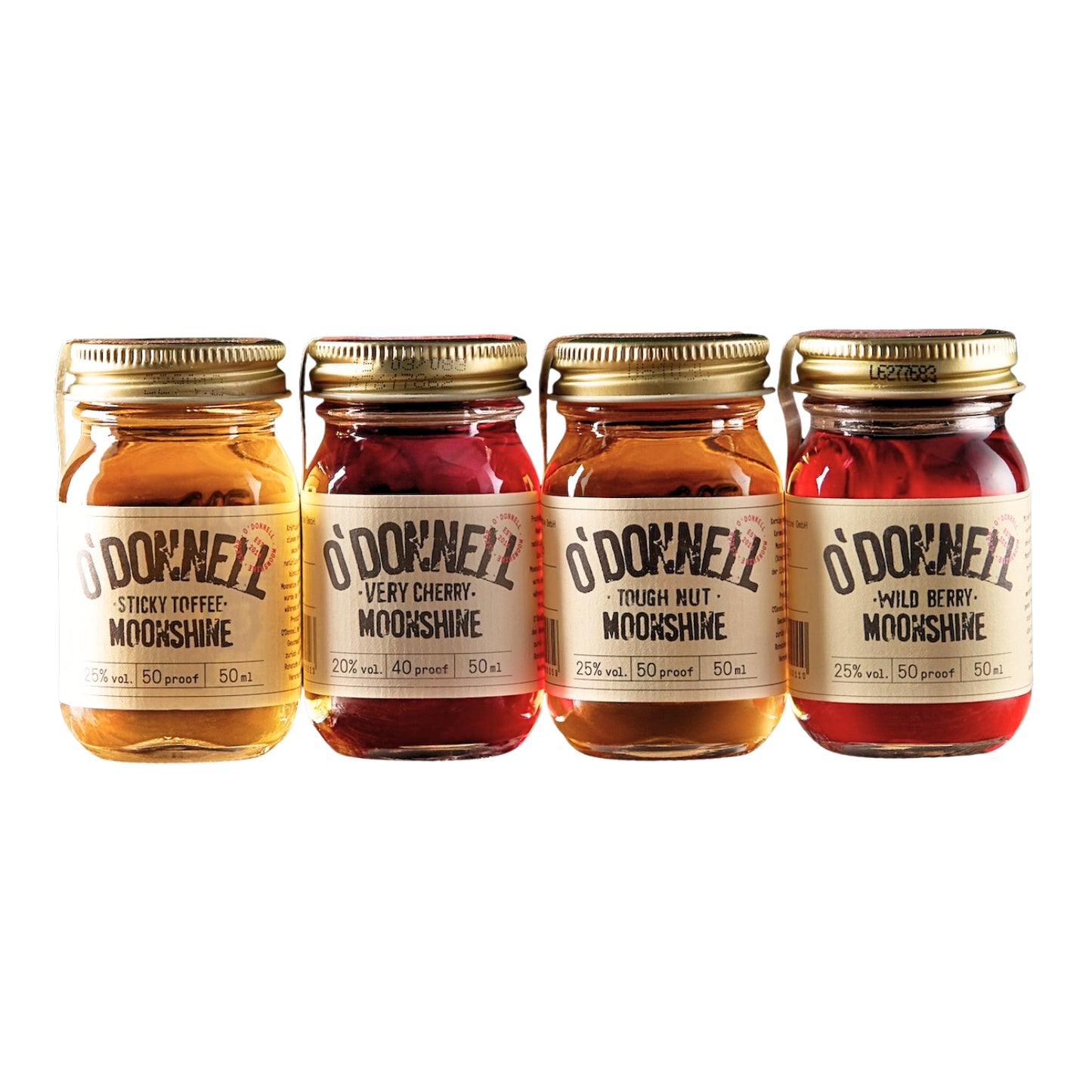 Set van Mini Moonshine Jars