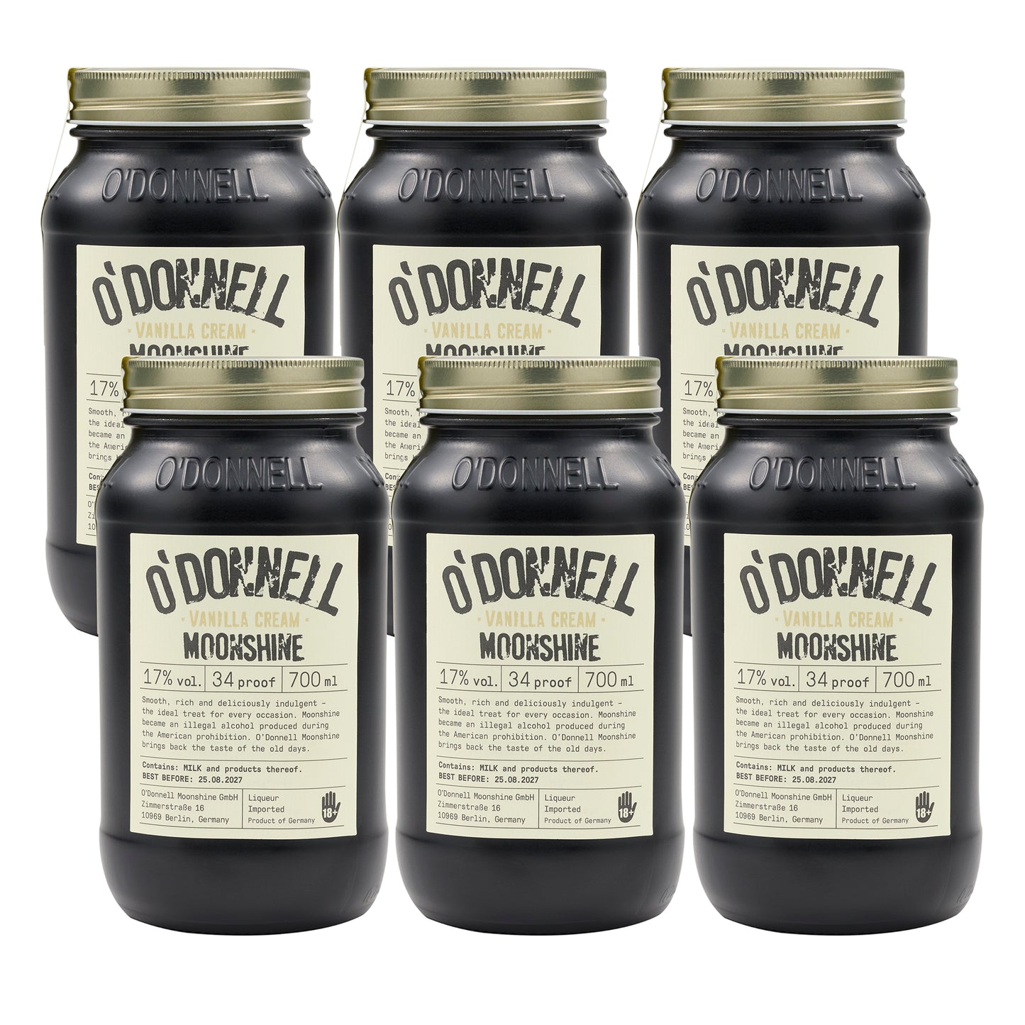 vanillecrème, set van 6