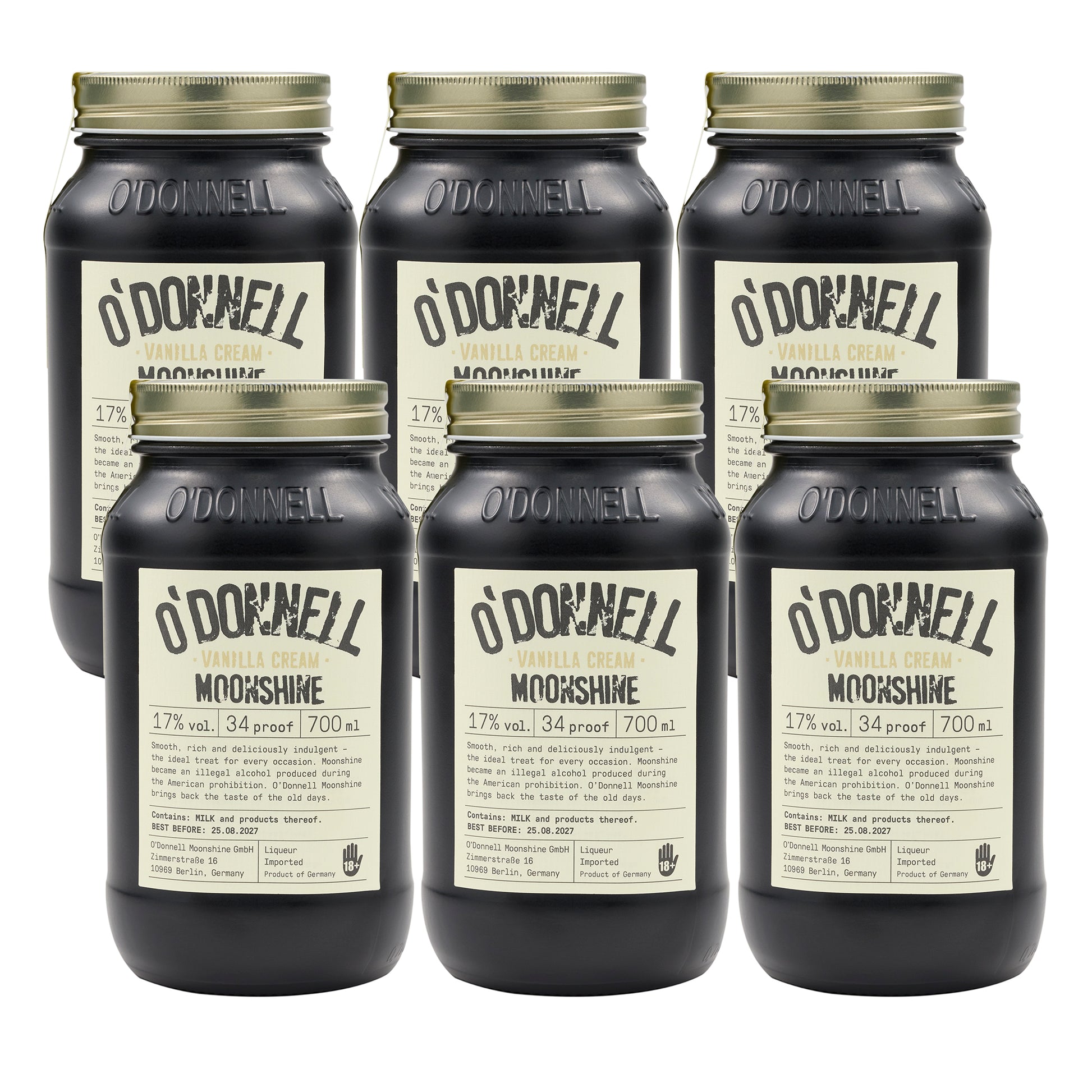 vanillecrème, set van 6